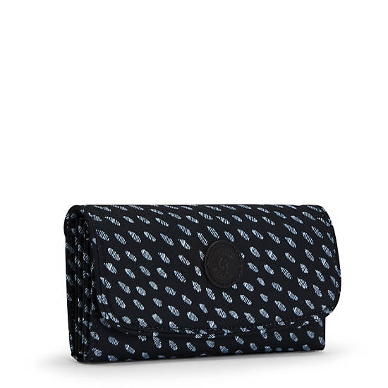 Kipling Money Land Printed Snap Wallet Kézitáska Fekete | HU 1284FD